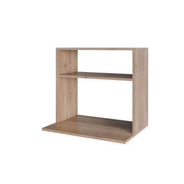 Imagem de Suporte Microondas Com Nicho Porta Tempero Para Cozinha Louis 60cm M12 - D'rossi Cor Freijó