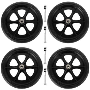 Imagem de DOITOOL Cadeira De Rodas Com Rodízios Dianteiros Para Andador: Peças Encaixe Universal, Scooter Preta 8" 4