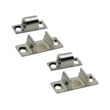 Imagem de Bothyi Kit de fixação de painel de exaustor, peças de reparo de eletrodomésticos de cozinha resistentes, ferragens de painel de vidro, trava de metal para, 2 Conjuntos