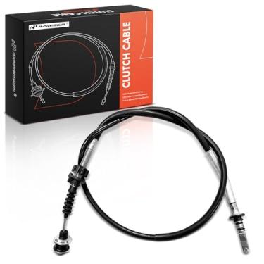 Imagem de A-Premium Cabo de embreagem de 60,625 polegadas com ajustador compatível com Honda Civic, CRX, 1988 1989 1990 1991, 1,5L 1,6L, transmissão manual