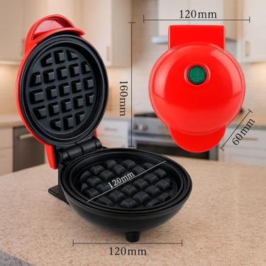 Imagem de Mini Waffle Portátil Ideal Para Panquecas Rápidas Em Casa 110V - RELET