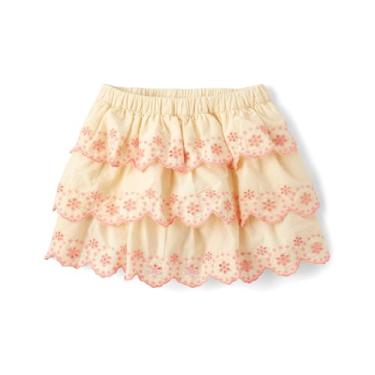 Imagem de Gymboree Saias de babados para meninas e crianças pequenas, Country Cream, 3 Anos