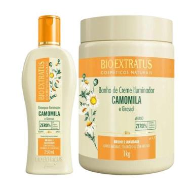 Imagem de Kit Bio Extratus Camomila Shampoo e Banho de Creme (250mL/1Kg)
