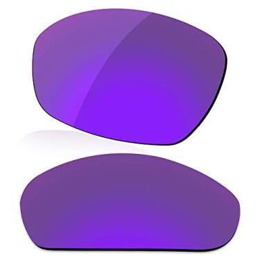 Imagem de LenzReborn Lente polarizada de substituição para óculos de sol Oakley Juliet - violeta uva - espelhado polarizado