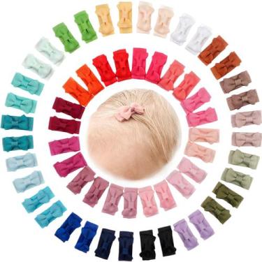 Imagem de Clipes de cabelo CELLOT, 60 peças, laços de bebê, encaixe para meninas
