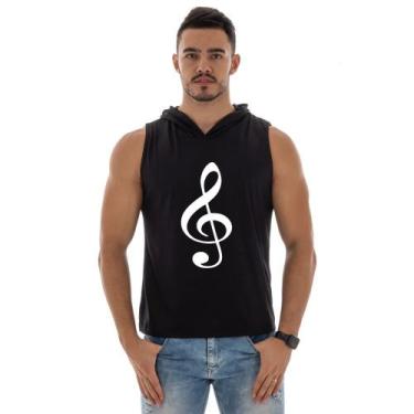 Imagem de Camiseta Regata Com Capuz Esportiva Treino Liso Estampa Personalizada 