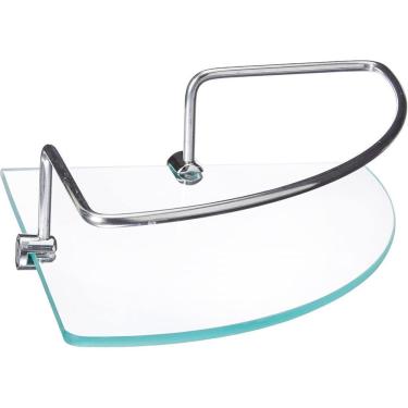 Imagem de Prateleira De Vidro Com Haste, Tamanho 20x20, Atlas.