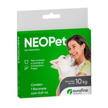 Imagem de Neopet Ourofino Fipronil Para Cães Até 10kg Pipeta 0,67ml - Ouro Fino