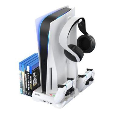 Imagem de Base Cooler Suporte Compatível com Playstation 5 Refrigeração e Porta 