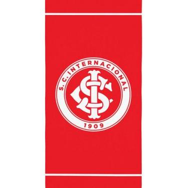 Imagem de Toalha De Banho Lepper Aveludada Estampada Times De Futebol, Inter