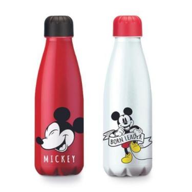 Imagem de Garrafa Squeeze Mickey Mouse 600Ml Modelo Pet Paris Cores Diversas 1UN