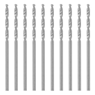 Imagem de MTX Broca para Metal 1,5 mm HSS Aço Rápido Polida – Ângulo 135°, Norma DIN 339, Haste Cilíndrica, Kit com 10 Peças