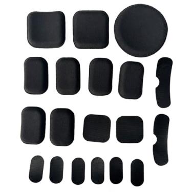 Imagem de Pastilhas táticas para capacete, airsoft para uso externo, almofada interna de espuma de memória, kit de enchimento de capacete, compatível com Fast/Mich/ACH/USMC/PASGT/EX (kit de almofada pequena
