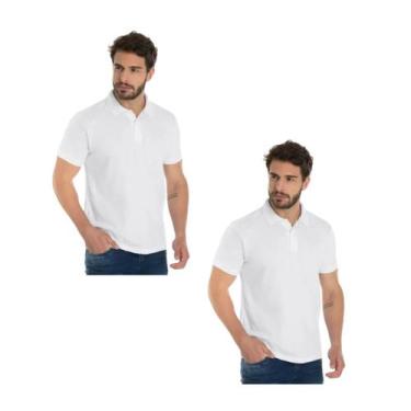 Imagem de Kit 2 Camisas Gola Polo Masculina De Alta Qualidade Linha Premium Não 