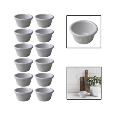 Imagem de Kit 12 Molheiras De Melamina Shoyu Molhos Ketchup 8 Cm 80Ml - Unyhome