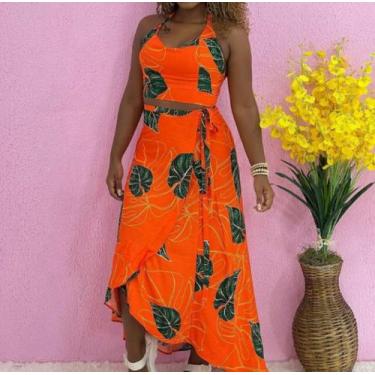 Imagem de Conjunto cropped e saia - Rafa modas 