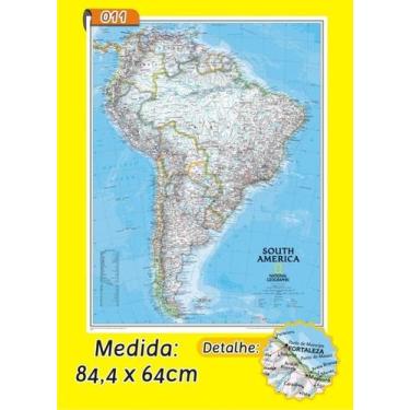 Imagem de Mapa Mundi em Painel de Lona - Modelo 11 - Micro Oficina