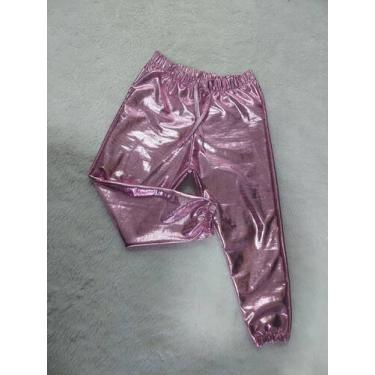 Imagem de Calça Jogger Infantil Holografica - Avm Confecções, Preto, 8