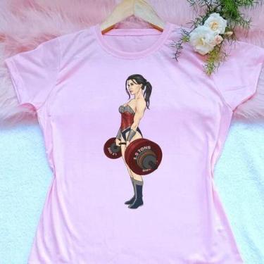 Imagem de Camiseta camisa blusa t-shirt feminina exercício funcional academia vá