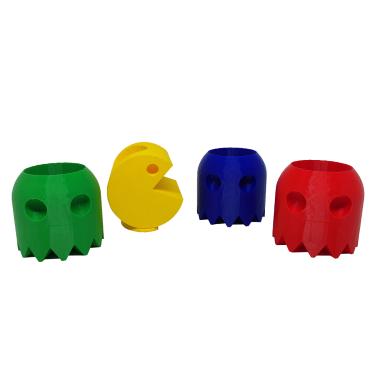 Imagem de Conjunto de Vasos Pac Man Decor Enfeite Suculentas 3D