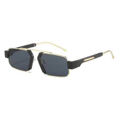Imagem de Óculos de Sol Feminino com Lentes Transparentes Degradê Oceano UV400 e Lentes Masculinas para Esportes ao Ar Livre, Corrida e Ciclismo, Dourado, Preto e Cinza