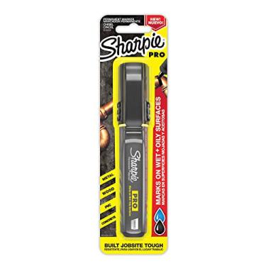 Imagem de SHARPIE Marcador permanente Pro, médio, ponta de cinzel, marcador preto (2018329)