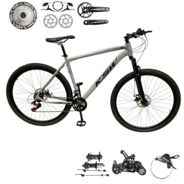 Imagem de Bicicleta Aro 29 Ksw Xlt 12 Velocidades Freio Hidraulico (CINZA/PRETO, 19)