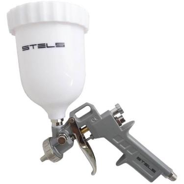 Imagem de Aplicador De Pintura Com Tanque Alto - 5731455 - Stels Pistola De Pintura Com Tanque Alto - 5731455 - Stels