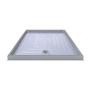 Imagem de Tampão Articulado C Rebaixo Passagem Inspeção Cinza 60x60cm - OUTRAS M