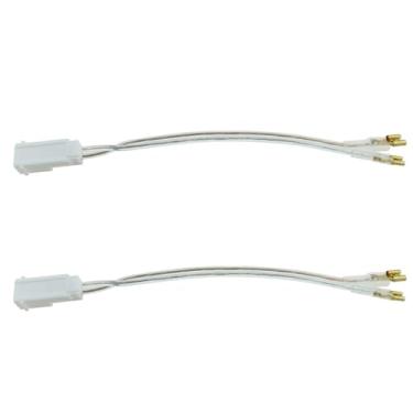 Imagem de TAODAN Conector adaptador de fiação de alto-falante de alta frequência, 2 peças, plugue de substituição para painel de instrumentos, conector de áudio