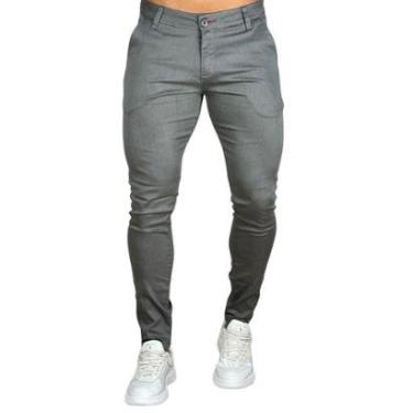 Imagem de Calça Alfaiataria Cinza Claro Masculina Skinny - Paladho´s-Masculino