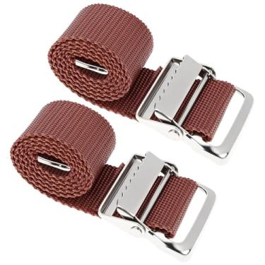 Imagem de QWORK 2 peças de tiras de perna de palafitas de drywall, alça de fixação de perna ajustável de nylon para pintura de parede alta