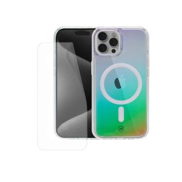 Imagem de Kit Capa Magsafe Holo + Película Hydrogel Gamer Fosca para iPhone 15 Pro - Gshield