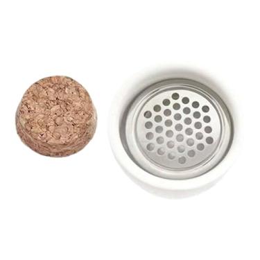 Imagem de MotiveTech Limpador de pincéis de nail art, copo de limpeza Dappen, removedor de detergente e pó para louça, com tampa de cortiça, ideal para academias de, com Filtro