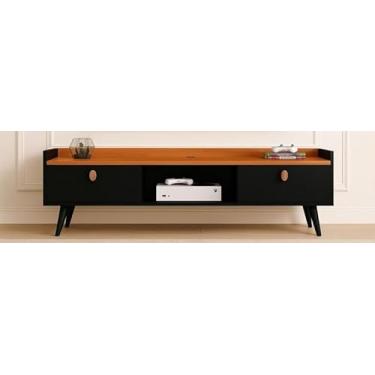 Imagem de Suporte De Tv Moderno, Adequado Para Televisores Com Menos De 50 Polegadas - Com Suporte(1.20 Preto/cinamo)