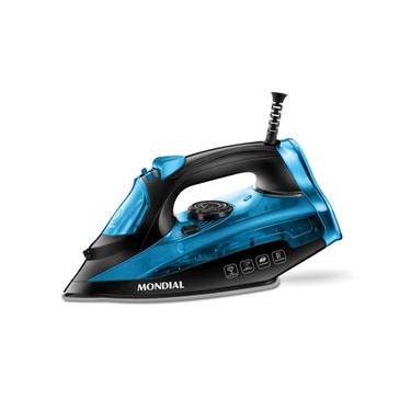 Imagem de Ferro a Vapor Mondial Preto e Azul 2000W F-53
