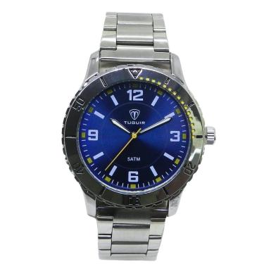 Imagem de Relógio Masculino Tuguir Analógico TG223-2C Prata e Azul-Masculino