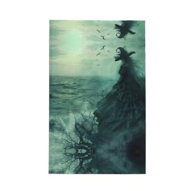 Imagem de XLLingL Toalhas de cozinha com estampa inspirada na bruxa do mar, panos de prato de microfibra, para decoração e limpeza de cozinha - 1 peça