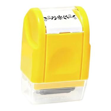 Imagem de MotiveTech Carimbo de rolo Vine Multiuso Compacto Decorativo Portátil para Scrapbooking, Álbuns, Diários e Artesanato DIY para Crianças, Amarelo