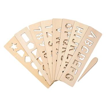 Imagem de Milageto Prancheta de Madeira para Traçar a Caligrafia, Auxiliar No Ensino Precoce Da Escrita, Exercícios de Aprendizagem Montessori para Crianças em Idade Pré, Alfabeto