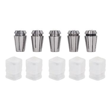 Imagem de Mandril de pinça de gravação CNC Mola Fresadora de aço Kit de pinça de rosqueamento 5 unidades com recipiente de armazenamento para centros de usinagem Máquinas de gravação