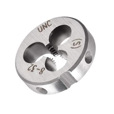 Imagem de Unifizz 8-32 UNC Rosca redonda para máquina de rosquear mão direita, ferramenta de liga de aço, parafuso de corte