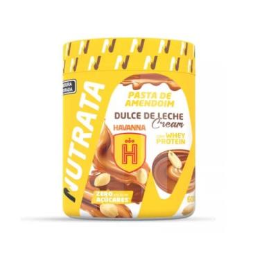 Imagem de Pasta de amendoim nutrata 600g dulce de leche cream havanna