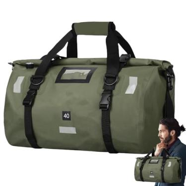 Imagem de Bolsas de motocicleta – Mochila de viagem refletiva à prova d'água, de armazenamento de motocicleta com alça de ombro ajustável | para andar de bicicleta, viajar, acampar, viagem de