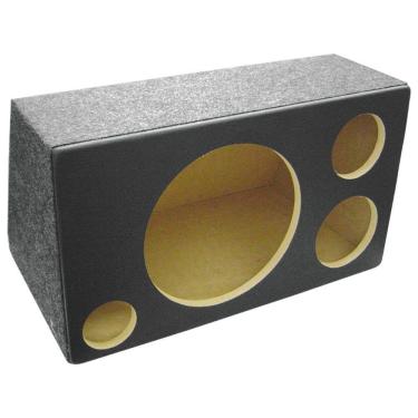 Imagem de Caixa Vazia Para 1 Alto Falante 12 Polegadas + 1 Driver + 1 Tweeter Acarpetada