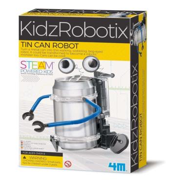 Imagem de Robô Latinha Brinquedo Educativo 4m Kidz Robotix - Kosmika