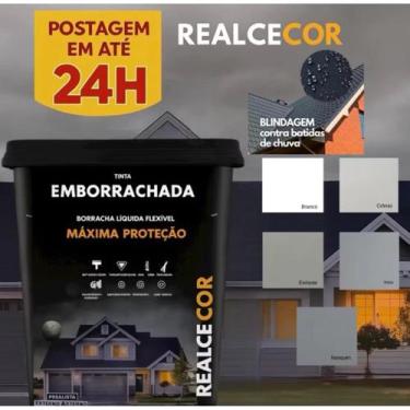 Imagem de Tinta Parede Blindada 20KG Emborrachada Impermeável Alta Resistência -