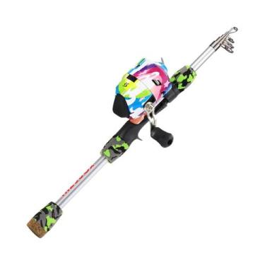 Imagem de Conjunto De Vara De Pesca Telescópica Para Crianças 1,5m Potência M Ca