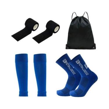 Imagem de Meias De Treino De Futebol Masculinas Para Adolescentes, 4 Peças, Com 