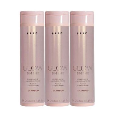 Imagem de Kit Braé Glow Shine - Shampoo 250ml (3 unidades)